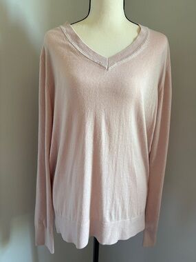 Quince cashmere blend V-neck sweater